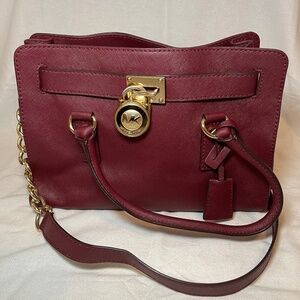 Burgundy Michael Kors Purse